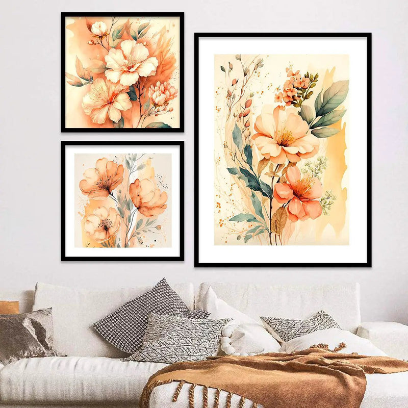 Nature-Inspired Modern Art Prints for Living Room Wall Decor - Floral Wall Decor Posters-Kotart