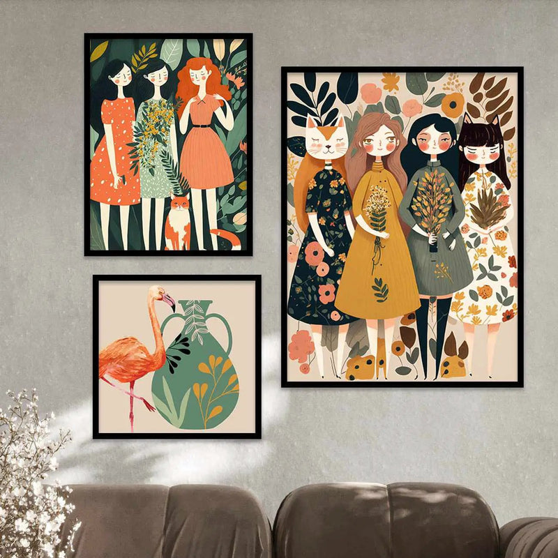 Nature-Inspired Modern Art Prints for Living Room Wall Decor-Kotart
