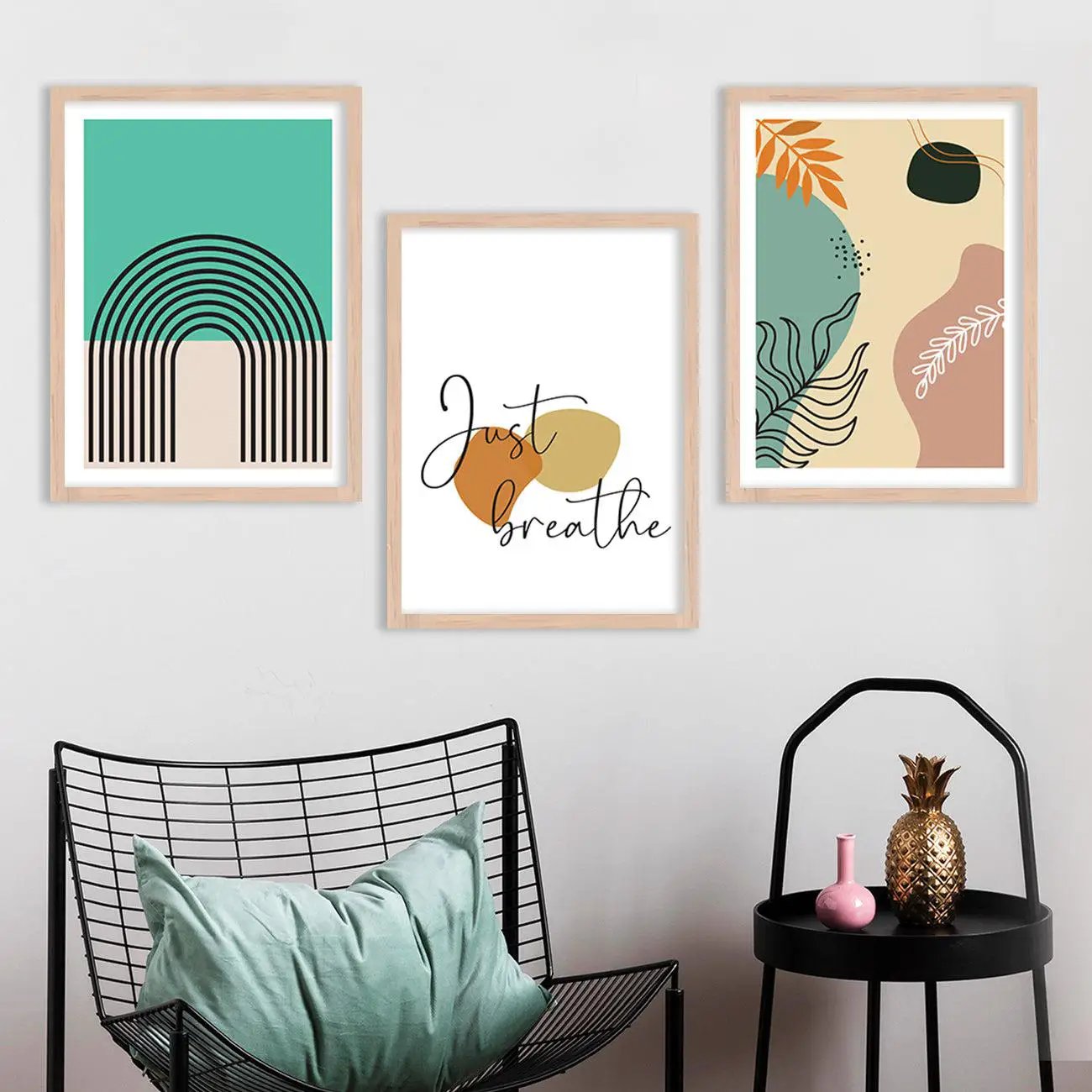 Nature Inspired Modern Art Wall Arts for Living Room Wall Decor : Luxury Escape by Kotart store