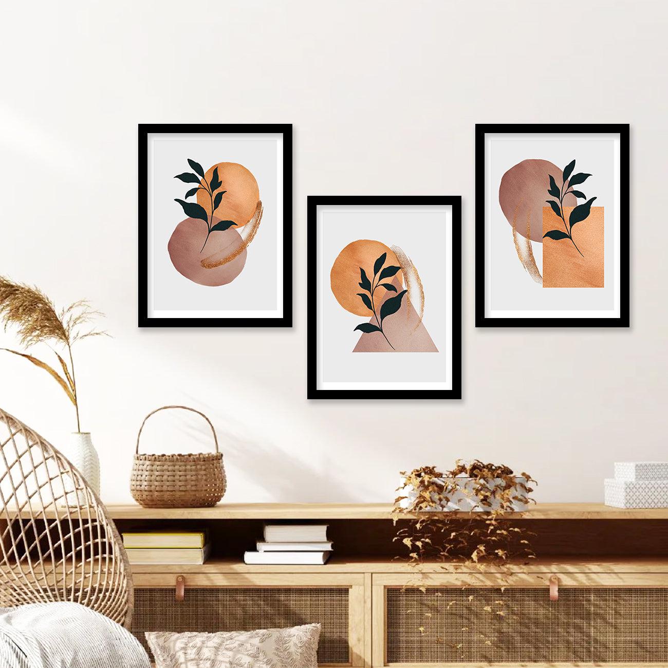 Nature Inspired Wall Arts for Living Room Wall Decor : Orange-Kotart