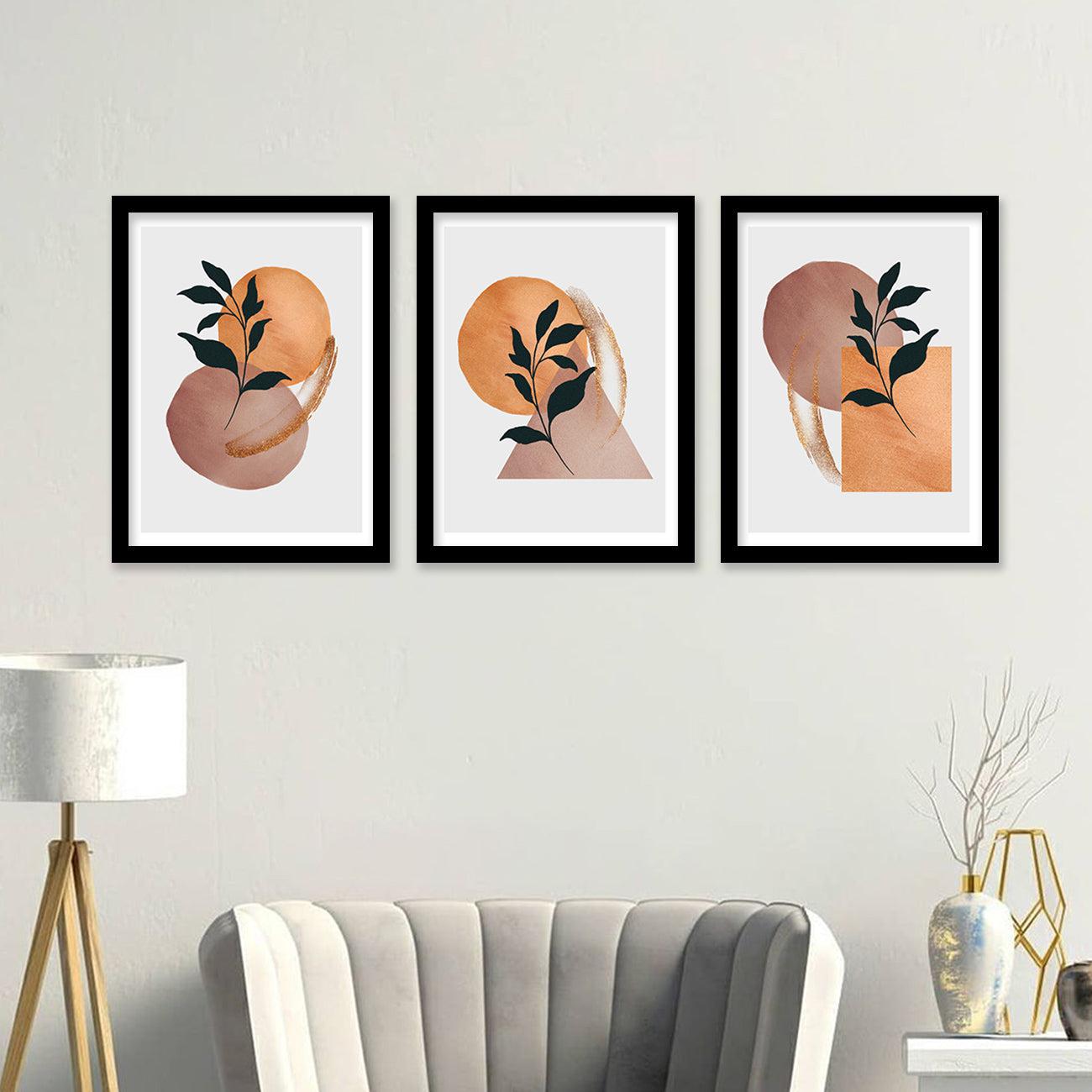 Nature Inspired Wall Arts for Living Room Wall Decor : Orange-Kotart