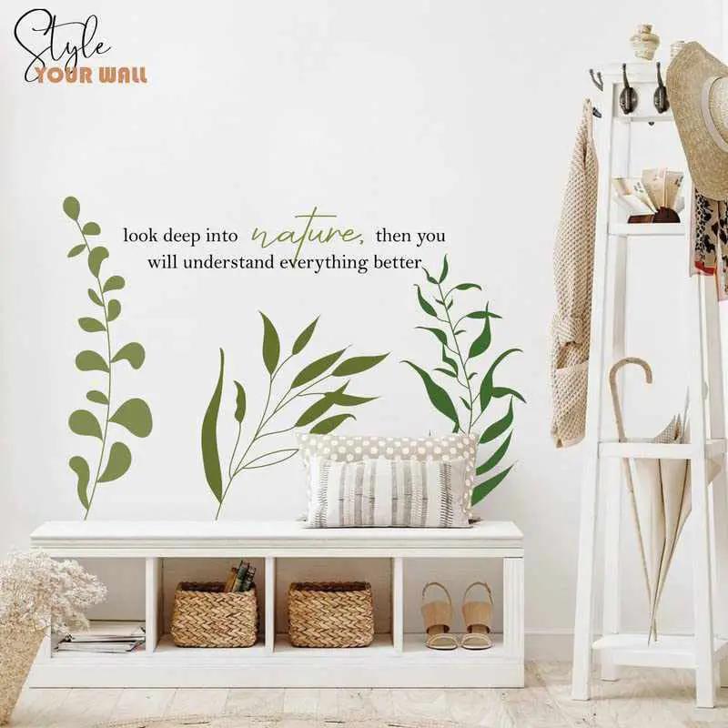 Wall Design Sticker Nature Inspired Wall Stickers / Decals for Home Decor – Kotart