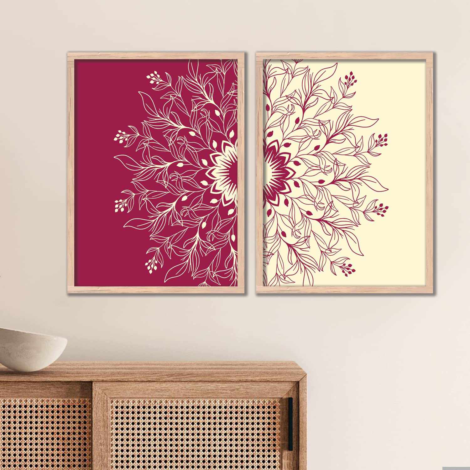 Pink Mandala Marvels - Set of 2-Kotart