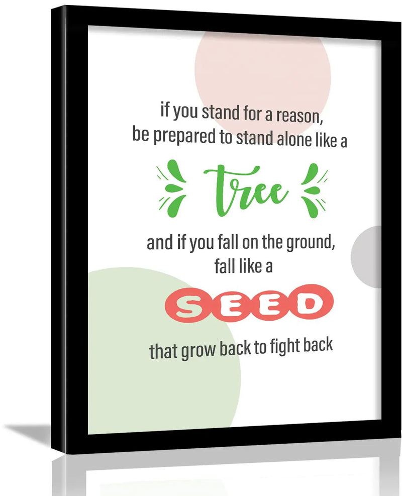 Quotes Wall Posters with Frame for Wall Decor by Kotart store
