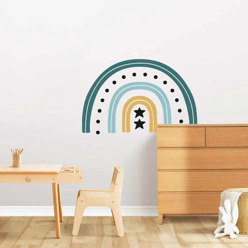 Rainbow Printed Vinyl Wall Stickers / Decals-Kotart