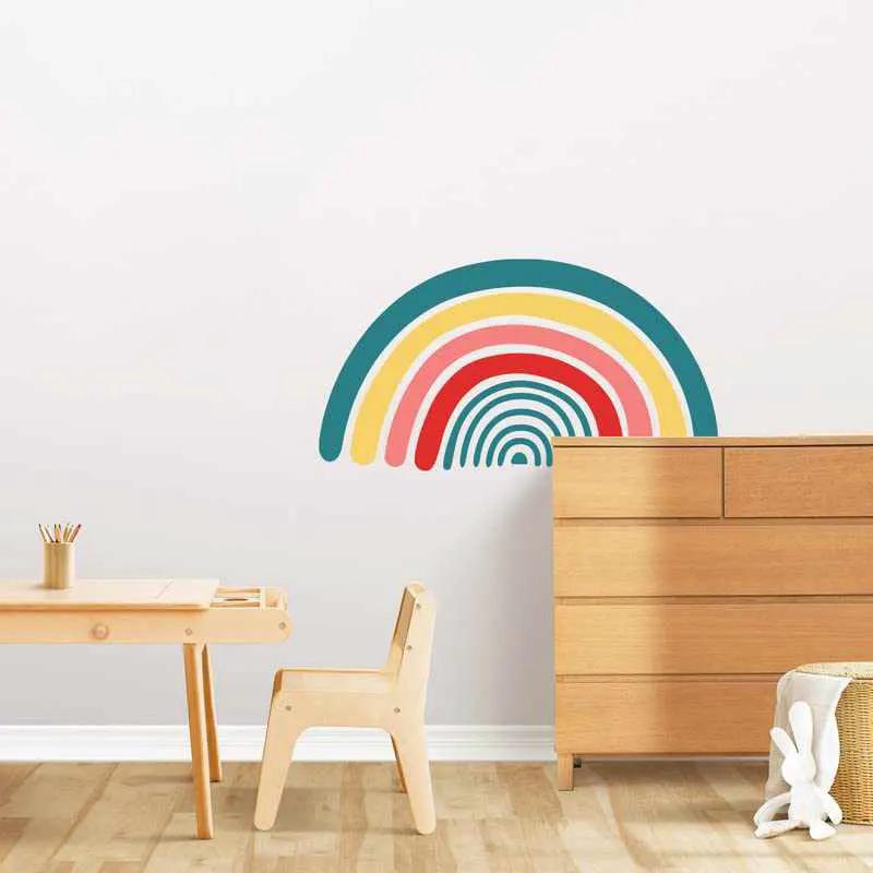 Rainbow Printed Wall Stickers for Kids Room Entryway Living Room and Home Decor by Kotart store