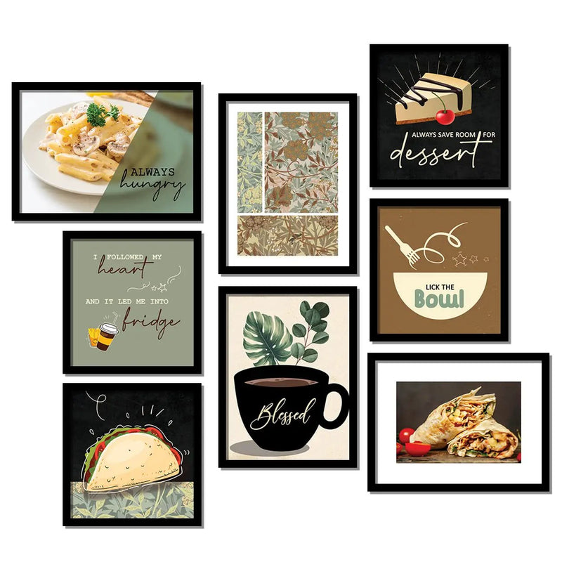 Restaurant Wall Decor - Set of 8-Kotart