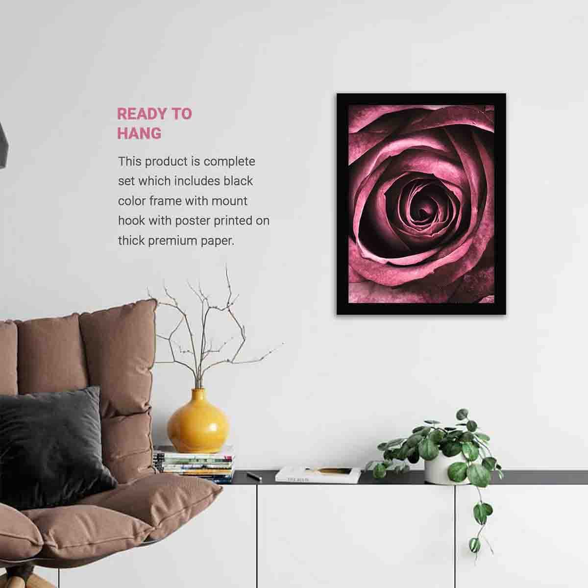 Rose Magic - Elegant Flower Theme Posters with Frame-Kotart