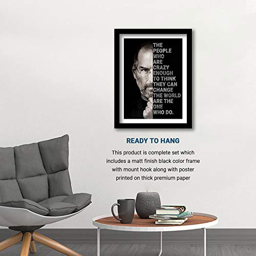 Steve Jobs Motivational Quotes Framed Wall Posters-Kotart