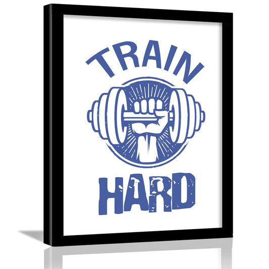 Train Hard Gym Wall Poster for Wall Decor-Kotart