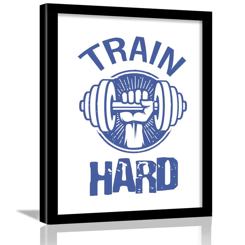 Train Hard Gym Wall Poster for Wall Decor by Kotart store