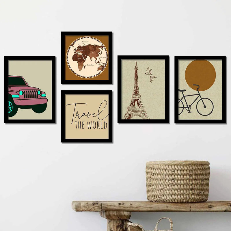 Travel Theme Quotes Wall Prints for Living Room Office Home Wall Decor by Kotart store