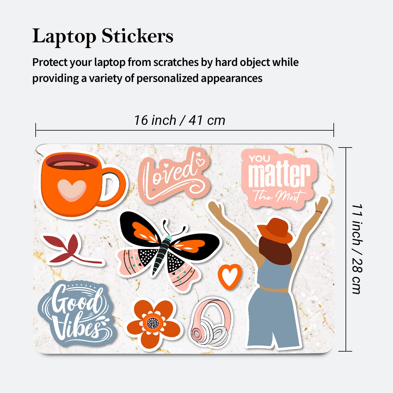 Trendy Laptop Skin Upto 15.6 inch-Kotart