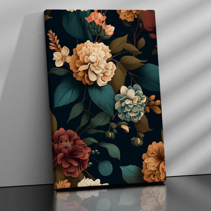 Unique and Stylish Vibrant Floral Abstract Art on Canvas - Ideal for Wall Decoration-Kotart
