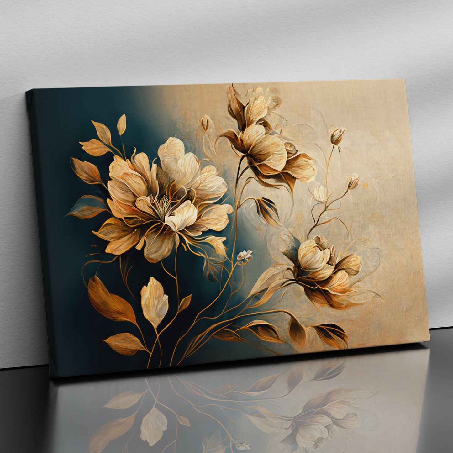 Upgrade Your Home with Bold and Beautiful Abstract Floral Art on Canvas - Living Room and Bedroom-Kotart