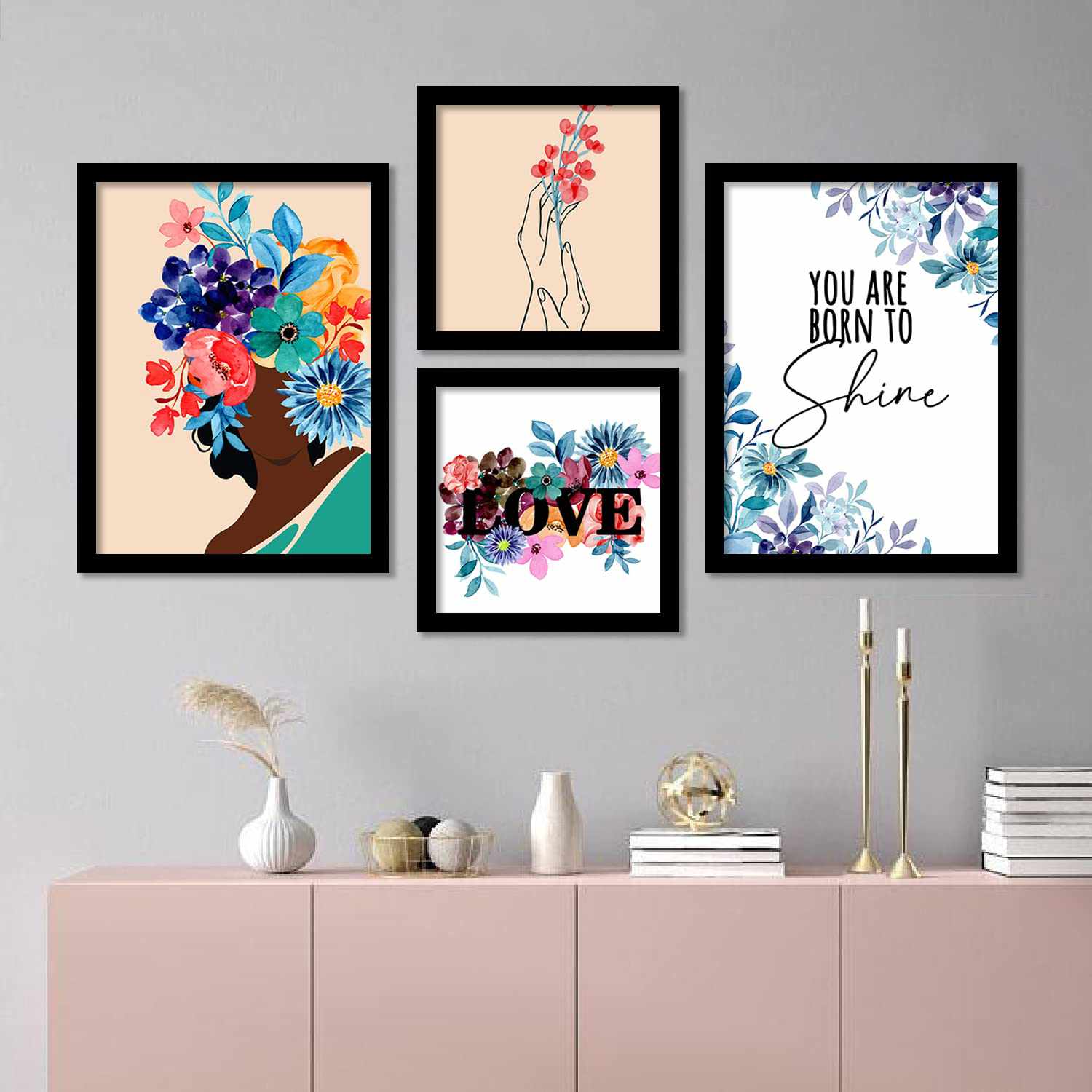Vibrant Blooming Beauty - Framed Flower Theme Modern Art-Kotart