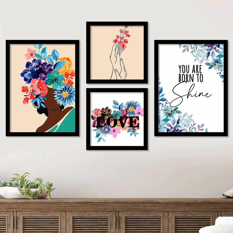 Vibrant Blooming Beauty - Framed Flower Theme Modern Art-Kotart