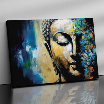 Vibrant Buddha Canvas Paintings - Canvas Art for Home Office Bedroom Living Room Wall Decor-Kotart