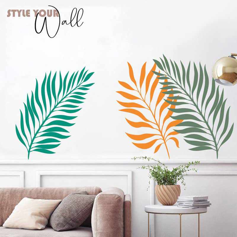 Vibrant Leafs Wall Stickers for Home Decor-Kotart