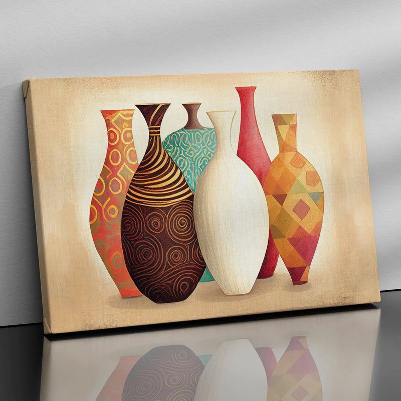 Vintage Pots / Vases Art Canvas Paintings - Modern Art Canvas Paintings for Living Room Bedroom Home and Office Wall Decor-Kotart