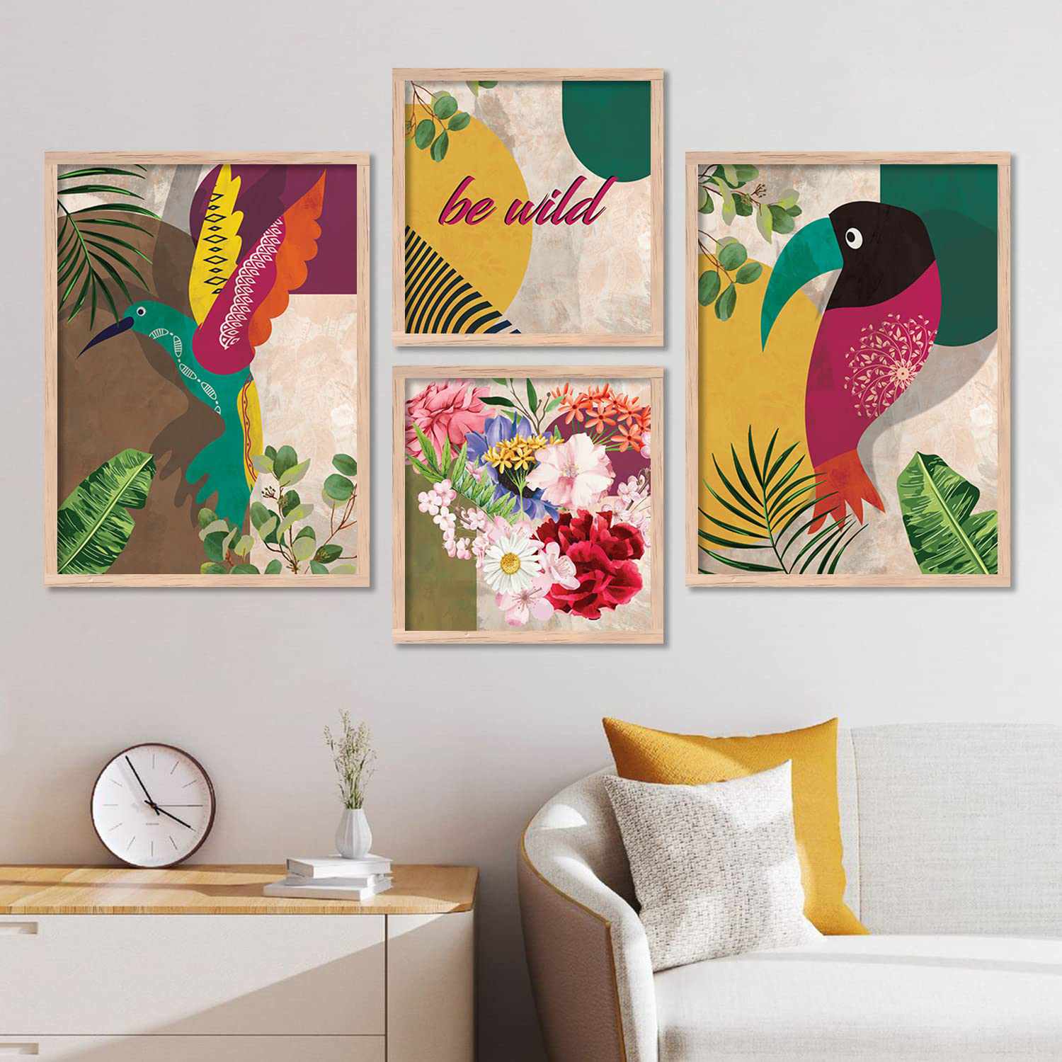 Wall Decor Paintings for Wall Decoration with Frame - Modern Art
