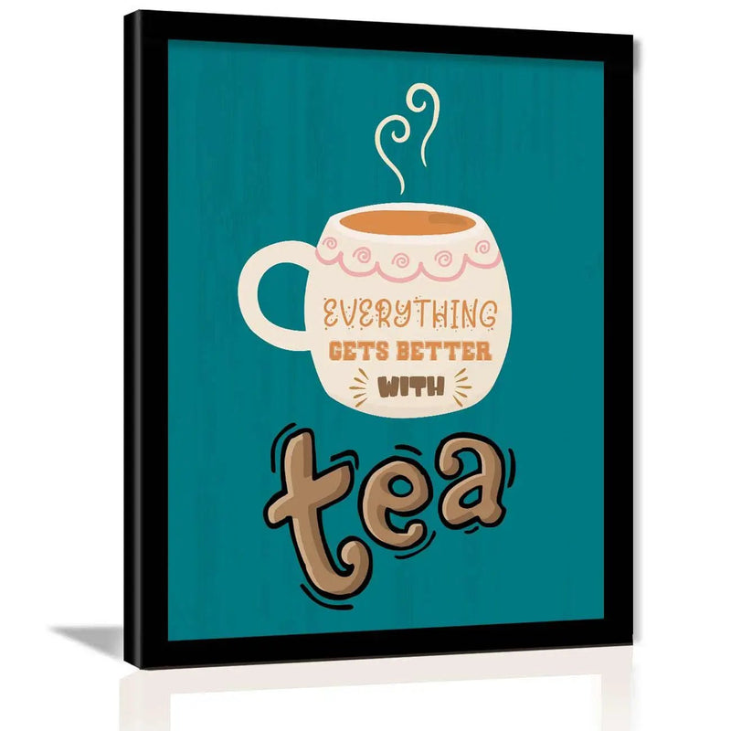 Wall Poster with Frame for Tea Lovers-Kotart